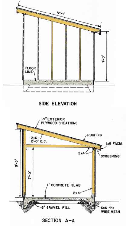 free garden shed plans 10 x 12