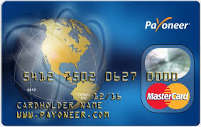 kartu master card payoneer 