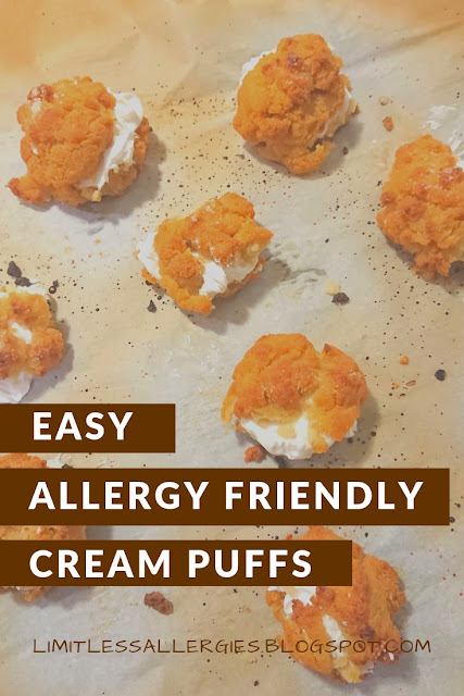 pin image for Easy Allergy Friendly Cream Puffs