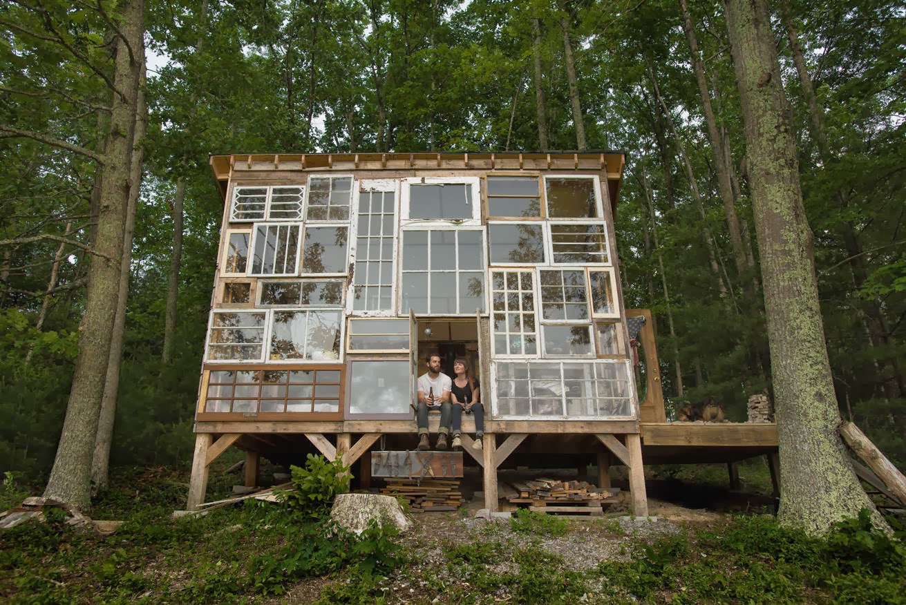 Moon to Moon: The Glass House..... A Handmade Cabin made ...