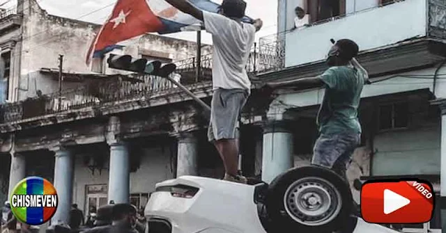 Cubanos llegaron hasta el Capitolio en La Habana para tumbar a su dictador