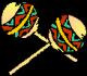 Mexican clip art of rattles