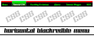 Tab Menu Horisontal Blackredble di Blog