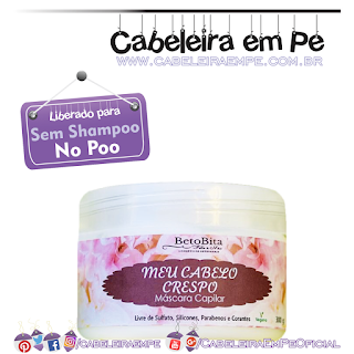 Máscara Meu Cabelo Crespo - BetoBita Feito a Mão (No Poo)