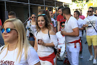 Bajada de cuadrillas de las fiestas de Llano