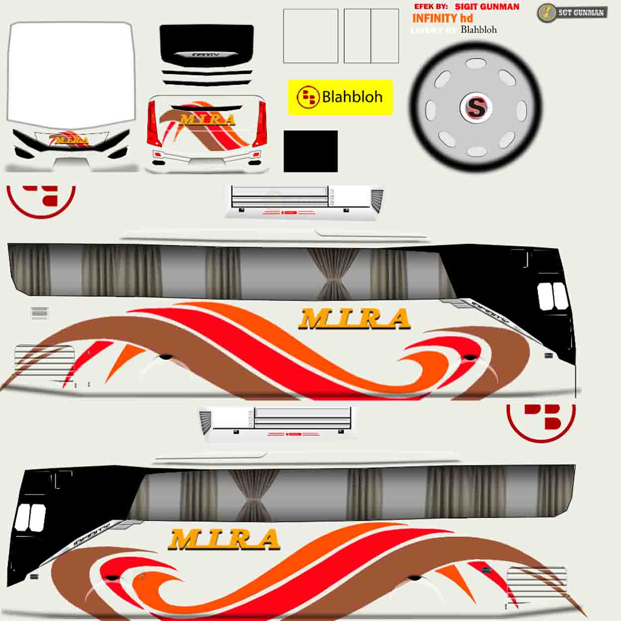 livery bussid mira jernih