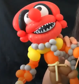 Ballonmodellage Figur aus der Muppet Show.