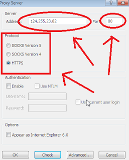 enter proxy change ip address