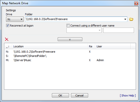 NetSetMan-MapNetworkdrive