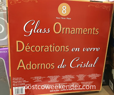 Costco 755490 - Vintage Inspired Glass Ornaments (8 pc set) - to give your holidays a more classic feel