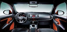 Interior shot of 2011 Kia Sportage