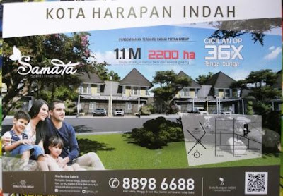 Brosur price list harga perumahan kota harapan indah bekasi