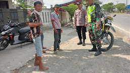 Lagi, Bhabinkamtibmas Polsek Widasari Bersama Babinsa Laksanakan Sambang Masyarakat