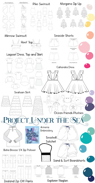 Project Under the Sea pattern collection