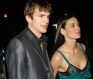 Ashton Kutcher with Wife