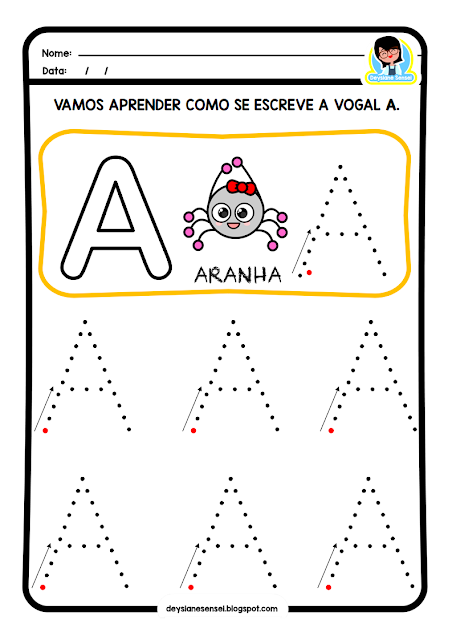 Alfabeto bastão vogal A: Explore as vogais de forma interativa com atividades de pontilhar, ligar, copiar e colorir na Educação Infantil. Disponíveis para download e impressão. Divirta-se enquanto aprende as vogais com atividades para pontilhar, ligar, copiar e colorir na Educação Infantil. Baixe e imprima para começar a diversão!