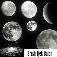 Download Brush Efek Bulan, Brush Photoshop keren