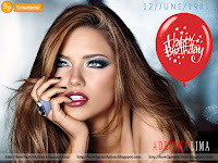 adriana lima hot photo birthday celebration, biting her little finger by lying on bed