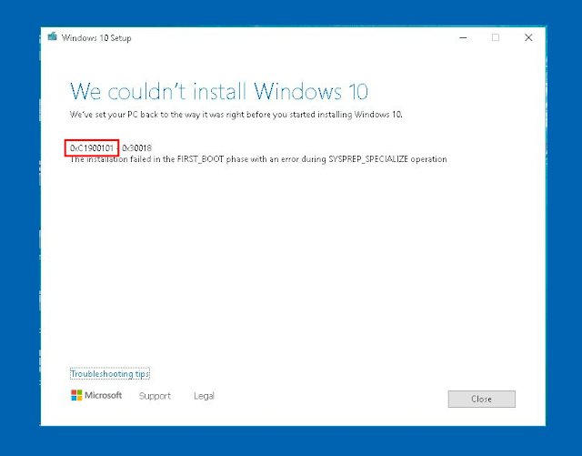 Fix 0xC1900101 Windows 11 Install Error