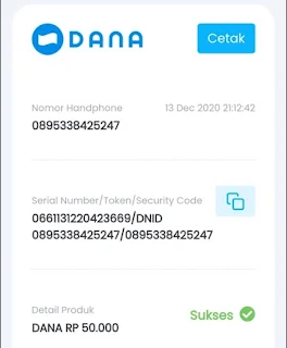 Notifikasi transaksi