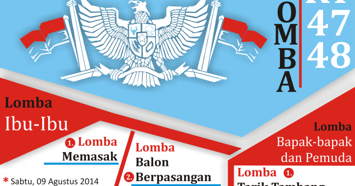  Desain  Poster  Lomba Memperingati Hari Kemerdekaan CDR File 