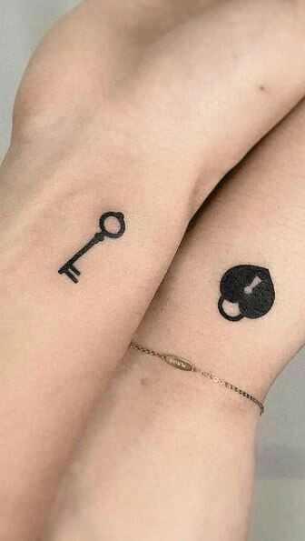 Lock and Key Tattoo Ideas for Couples