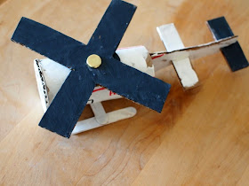 how to build a cardboard roll helicopter