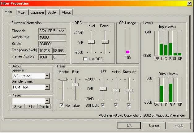 AC3Filter Tools 1.0a