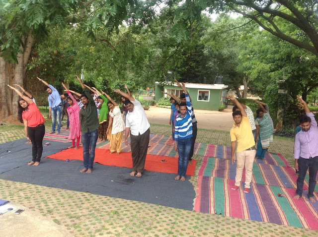 International Day of Yoga - 2017 celebrations in Vee Technologies