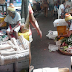 Old Woman Selling Vegetables In Tarlac City Sidewalk Market
