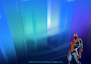 Spiderman desktop Wallpaper Comic Hero Standing Tall in Crystal Landscape . (spiderman desktop wallpapers standing walking tall crystal landscape)