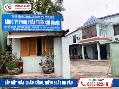 lắp máy chấm công tại công ty chí thành quận kiến an hải phòng