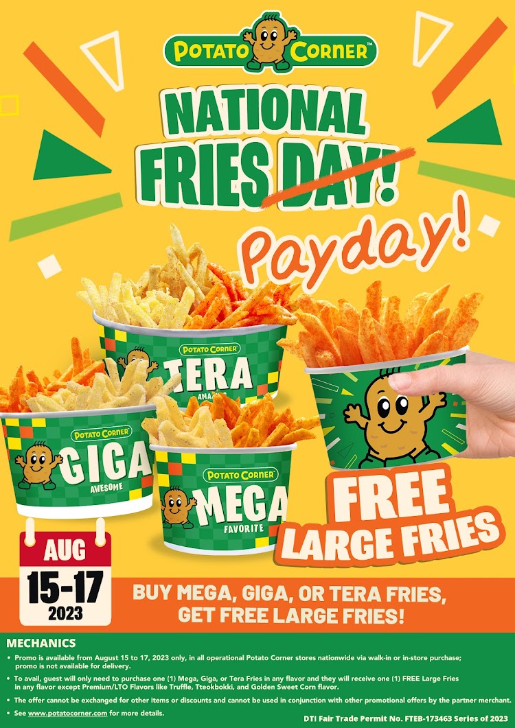 The Potato Corner National Fries Day Promo is back!