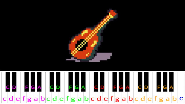 Find Her (DELTARUNE) Piano / Keyboard Easy Letter Notes for Beginners