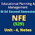 M.Ed. Second Sem.(EPM-529) , Theory & Practice of Non Formal Education, Unit - 4 Notes