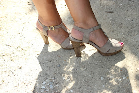 look robe blanche maje chaussures minelli les petites bulles de ma vie