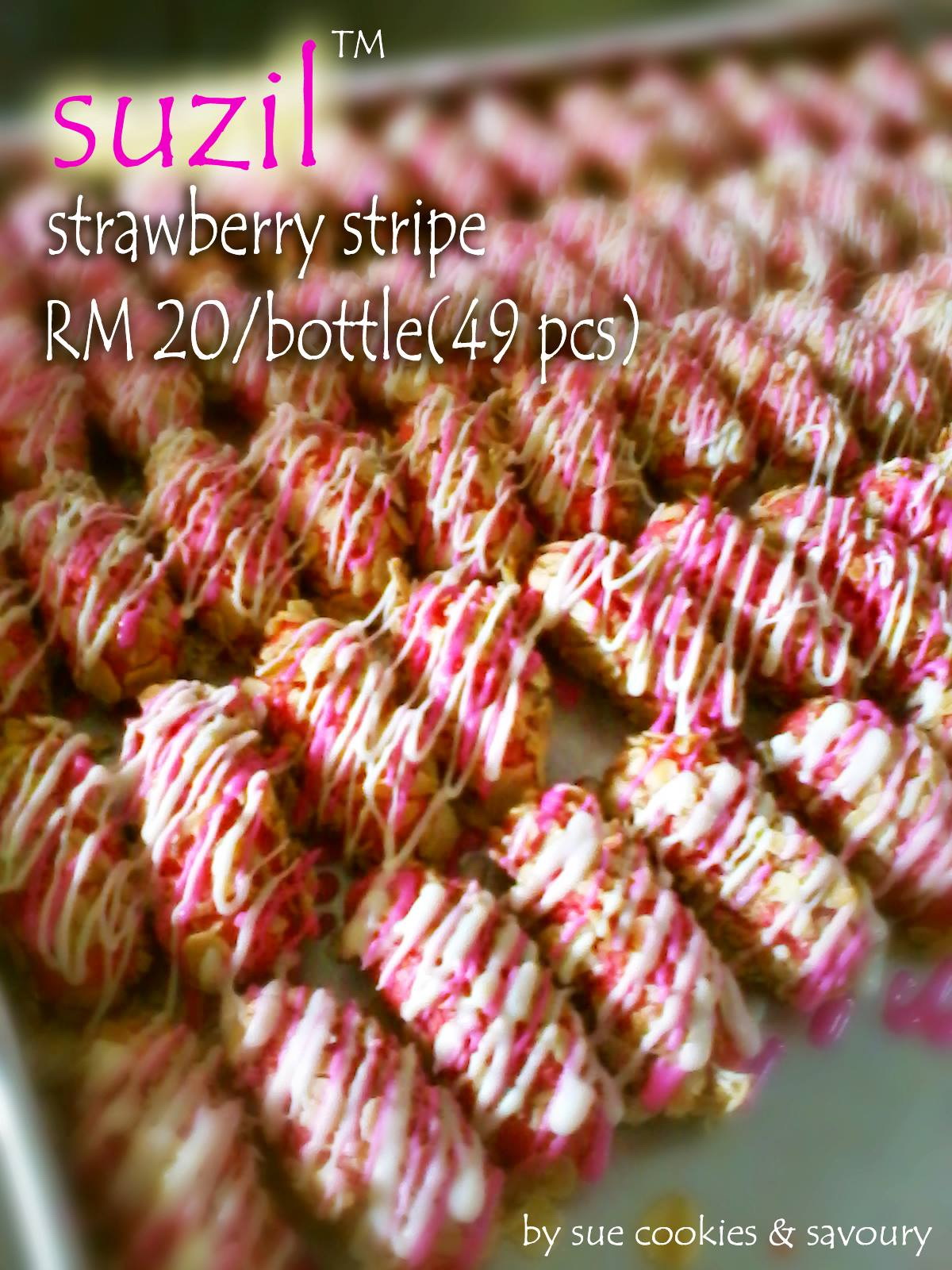 STRAWBERY STRIPE  Kedai roti dan kek kluang