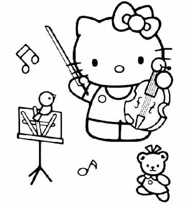 Hello Kitty Coloring Pictures