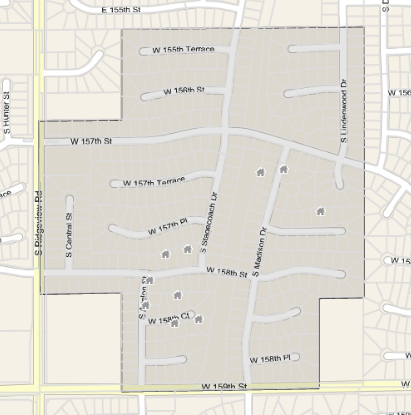 Walnut Creek Subdivision in Olathe, Kansas Real Estate Stats