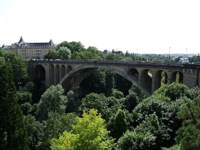 Pont Adolphe View of Pont Adolphe in Luxembourg City