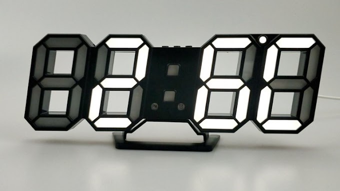 Đồng hồ treo tường led 3D mini V2 - 2018 