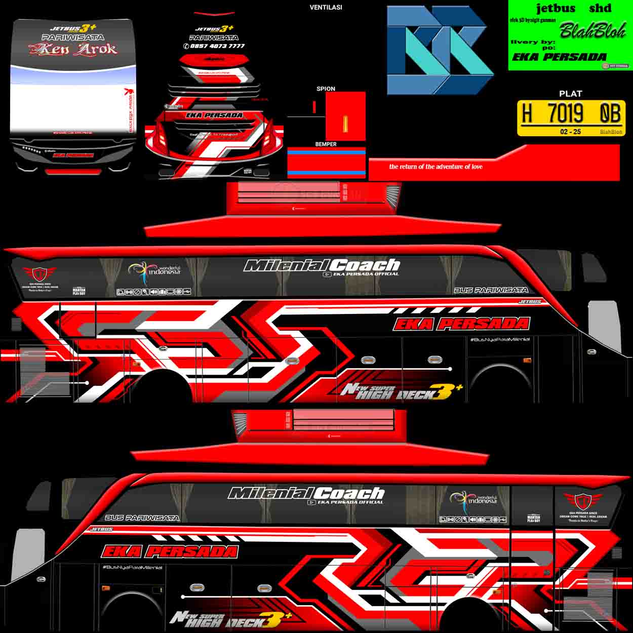 download livery bus eka persada