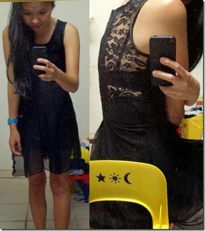 lace x chiffon LBD