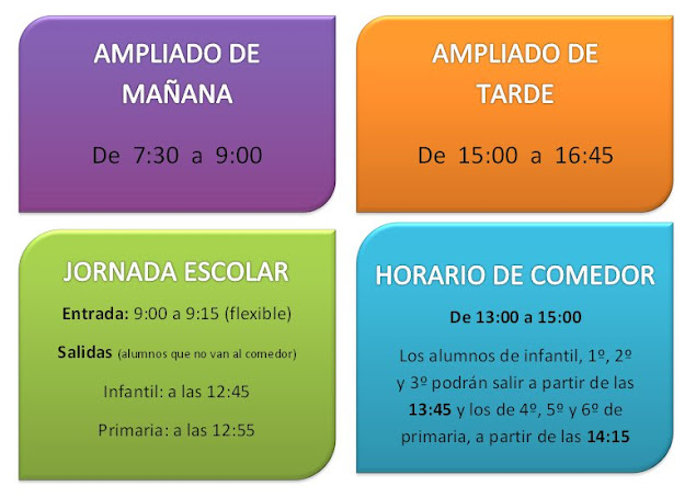 Horario septiembre