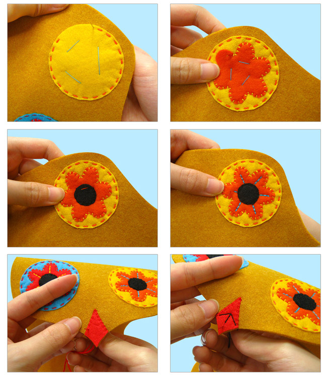 Felt Purse Tutorial. Owl Gift Bag. Sewing Tutorial in Pictures. 