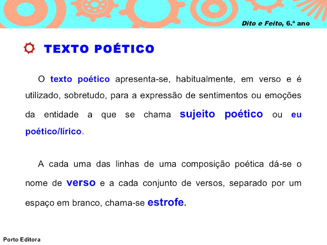 TEXTO POÉTICO o que é