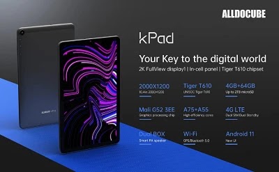 ALLDOCUBE KPad 10.4 Inch Android 11 Tablet