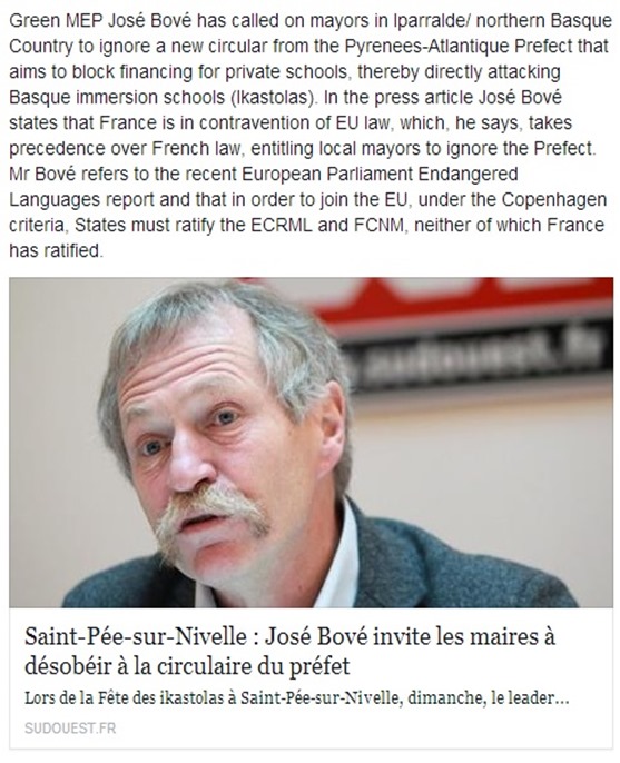 José Bové en version anglesa
