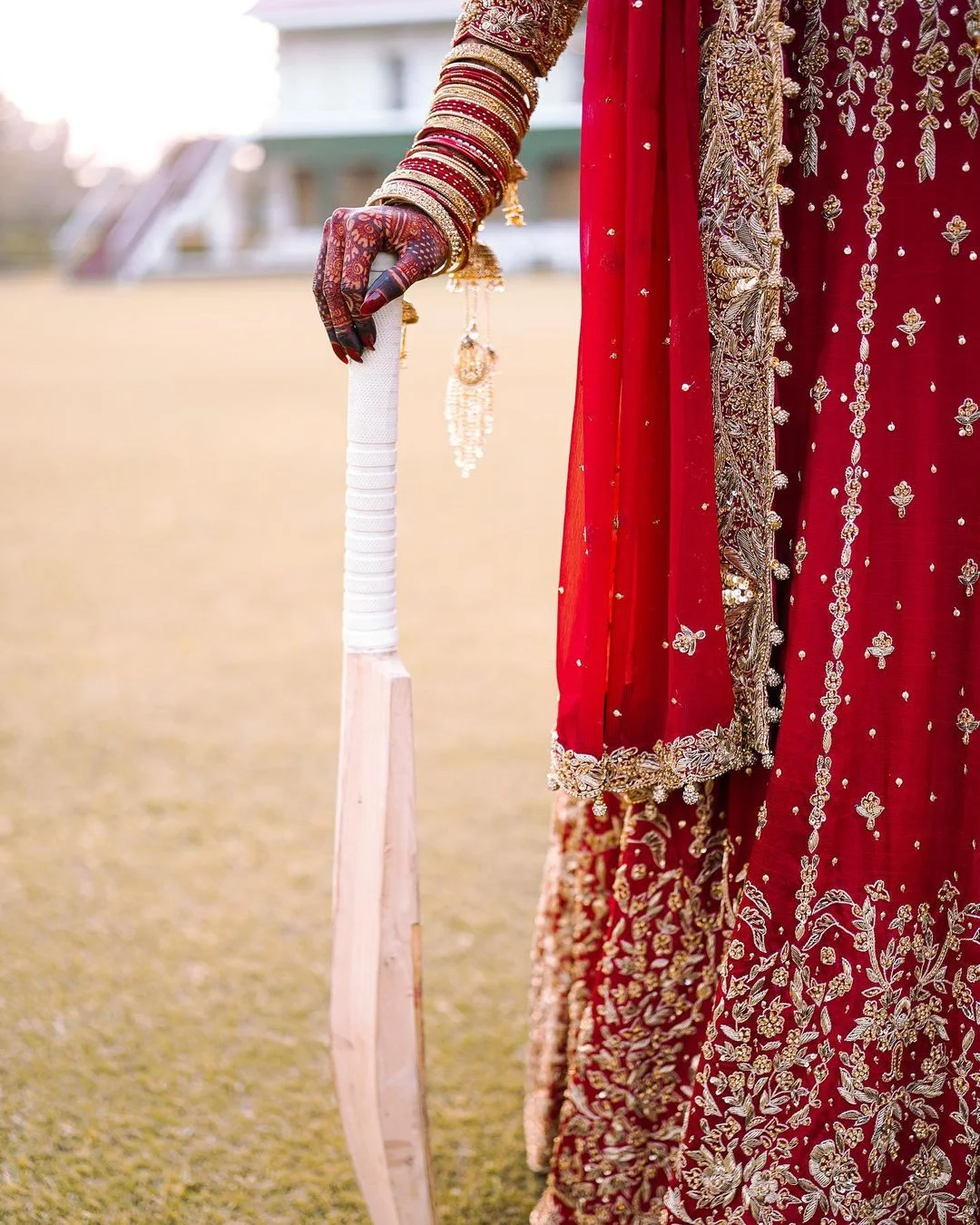Cricketer Kainat Imtiaz Cricket Themed Wedding Shoot