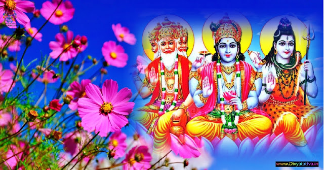 Trimurti Hindu Gods , Brahma, Vishnu , Shiva Wallpaper Pictures Images Photos For Free Download